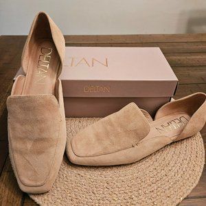 Cream Deltan Flats Size 10